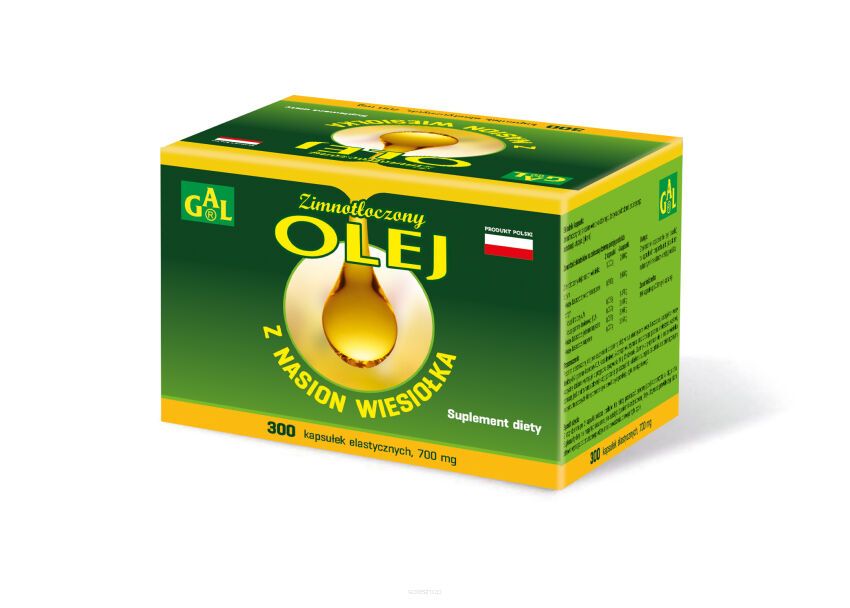 Zimnotłoczony olej z nasion wiesiołka 700 mg 300 kaps.