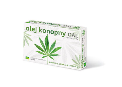 Olej konopny GAL 60 kapsułek