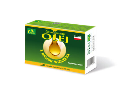 Zimnotłoczony olej z nasion wiesiołka 500 mg 100 kaps.